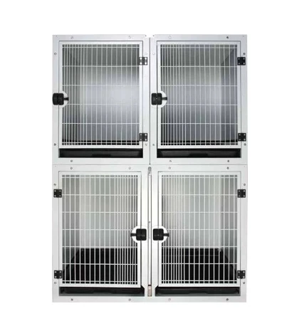 

Veterinary Equipment 304 Stainless Steel Pet Cage For Dog Cat Vet oxygen- supply bank cages for Clinic and hospital