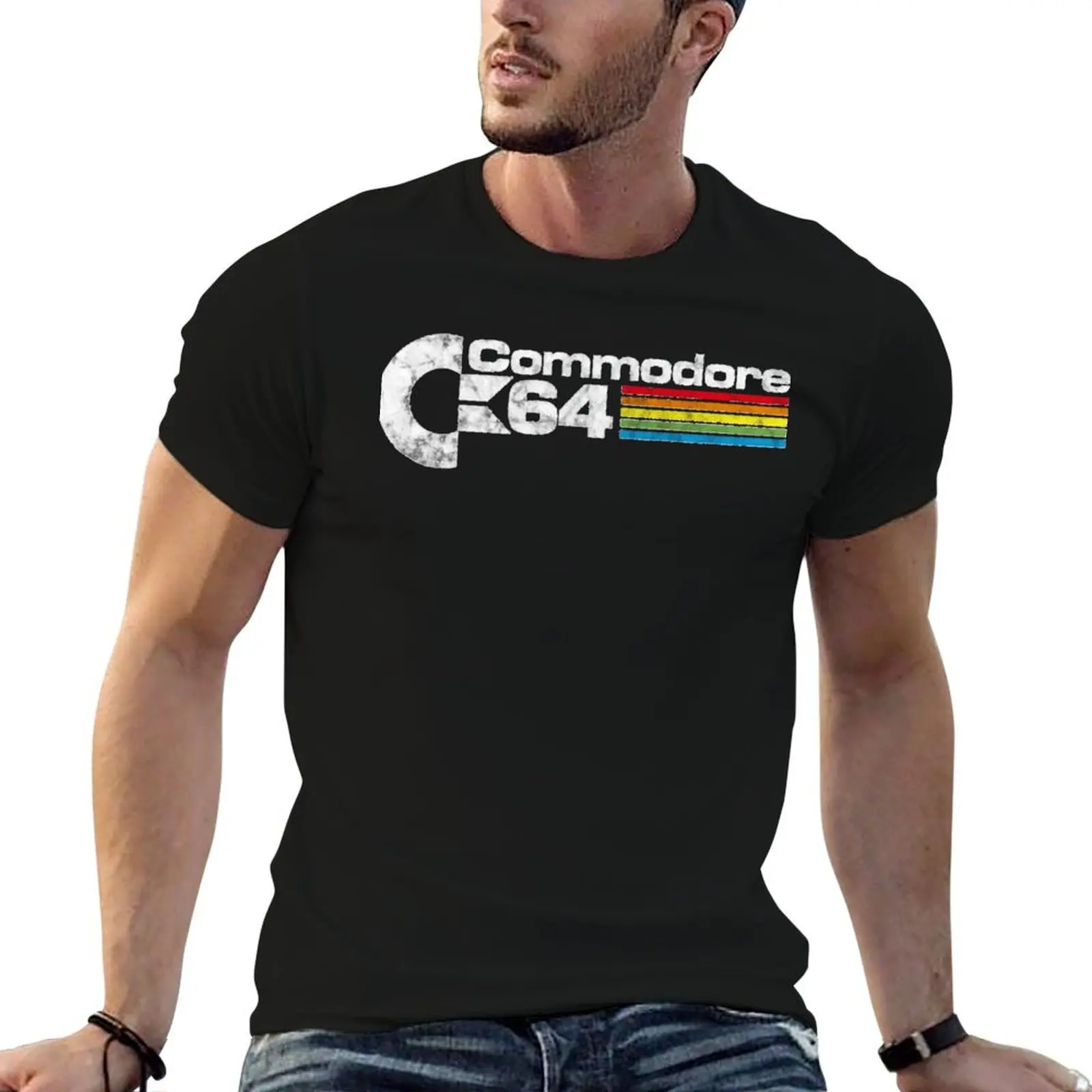 

COMMODORE 64 Merchandise T-Shirt man t shirt summer black cotton t-shirt plain for man package T-Shirt