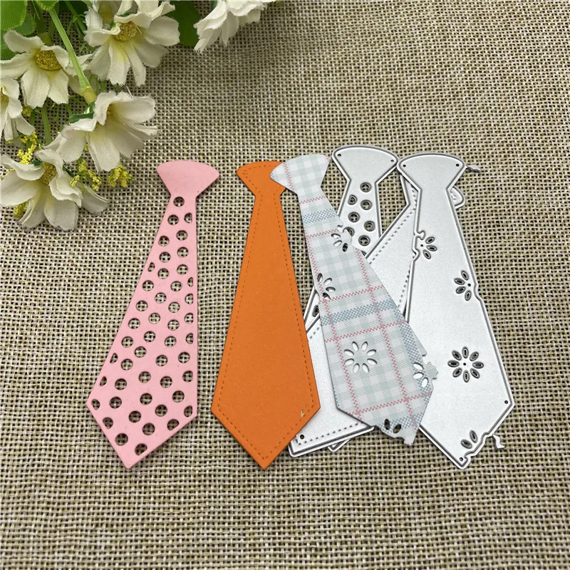 Necktie Metal cutting dies  mold Round hole label tag Scrapbook paper craft knife mould blade punch stencils dies