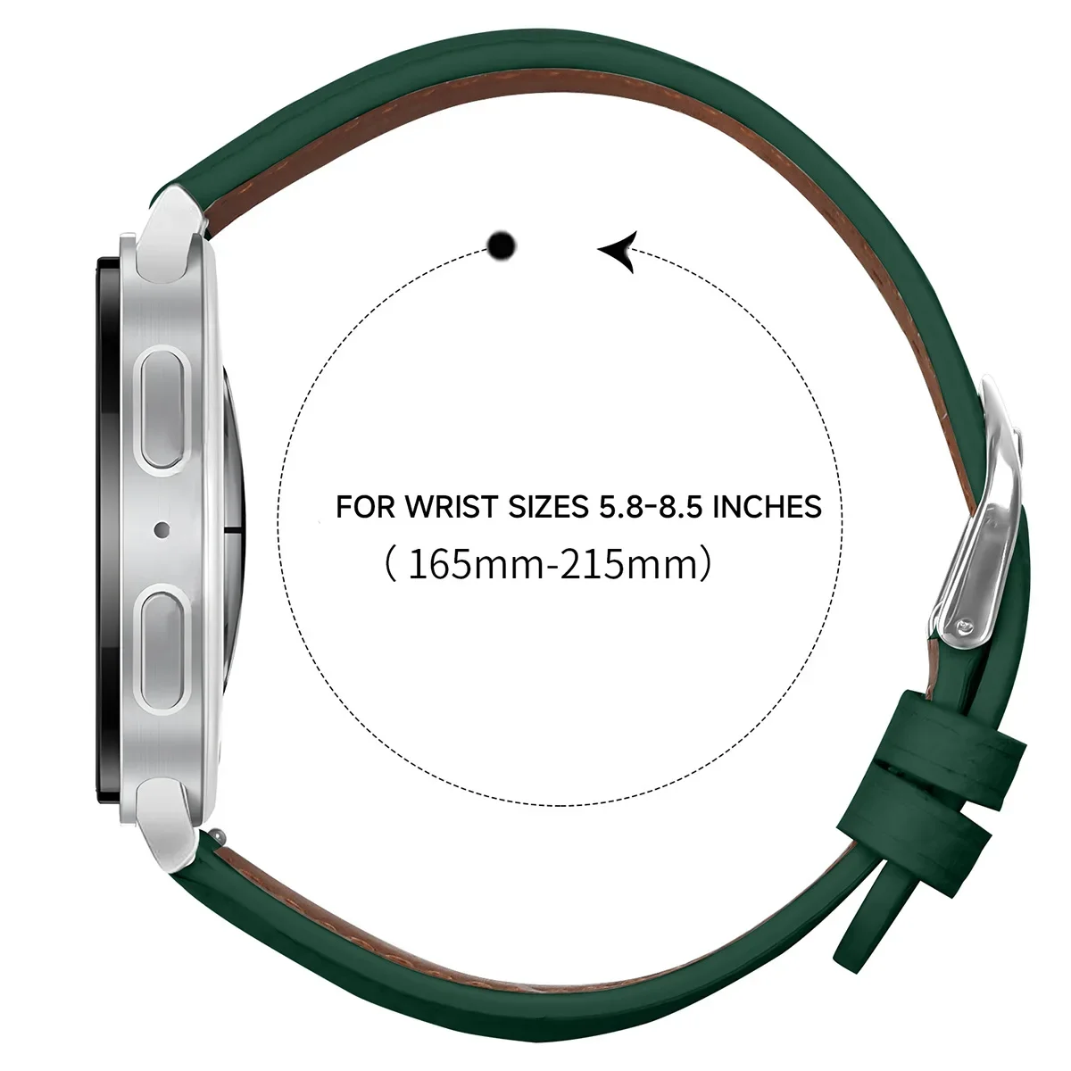 Cinturino con fibbia magnetica in pelle per Samsung Galaxy Watch 8 40mm 44mm 8Classic 46mm Cinturino per Galaxy Watch 8 Accessorio Smartwatch