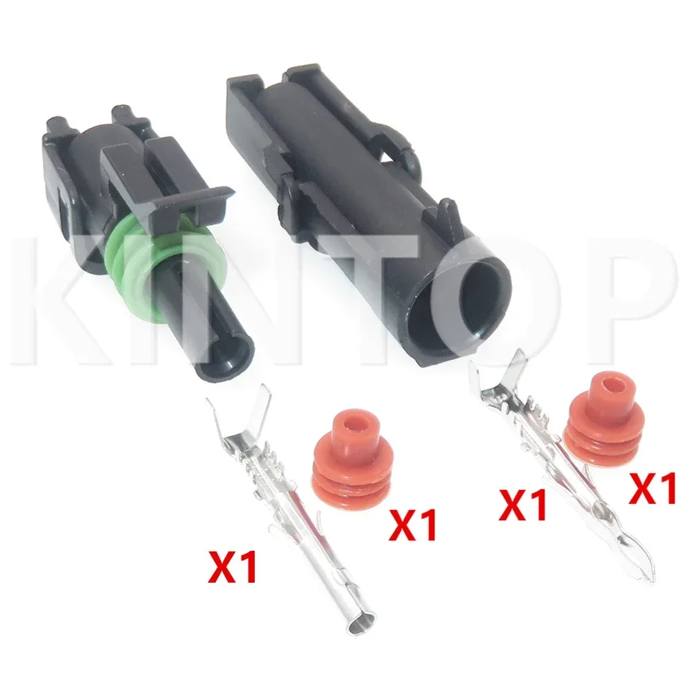 1 Set 1 Pins Car Electric Cable Socket 12015791 12010996 AC Assembly Waterproof Adapter Automobile Cable Connector With Wires - Detail 1