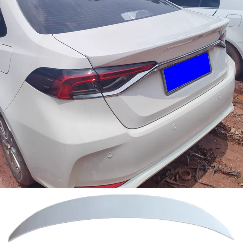 C Style For Toyota Corolla Spoiler 2019 - 2023 ABS Material Carbon Fiber Look Car Rear Trunk Wing Accessories Body Kit