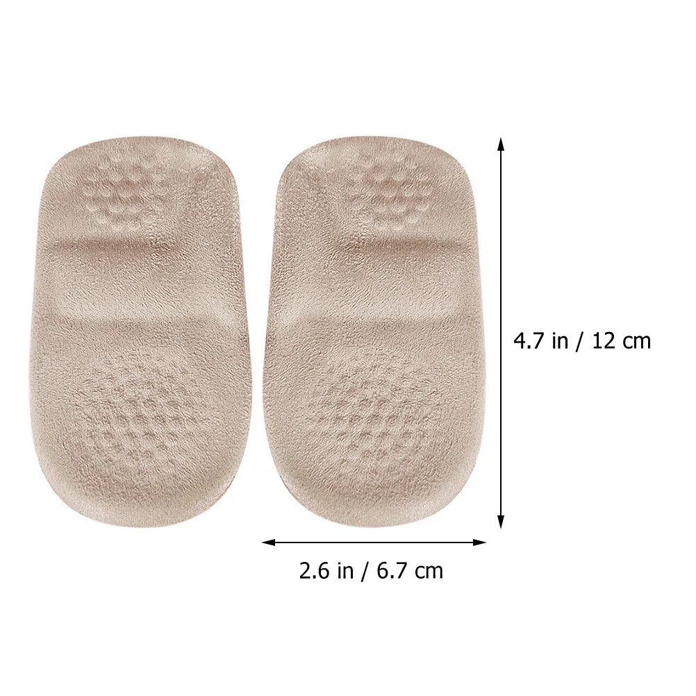 

3 Pairs Shoe Pads Massage Insole Heel Cushion for Boots Support High Protectors Inserts Women Heels Cushions Miss