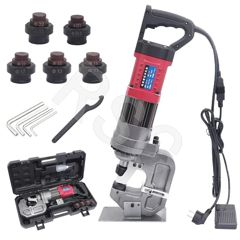 2000W Electric Hydraulic Punching Machine LZ-25, for Copper/Aluminum/Iron Plate, 3-10mm Punching Thickness