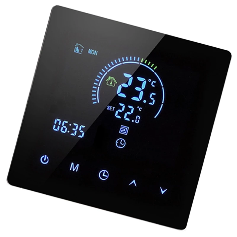 

16A Programmable Thermostat Electric Floor Heating Temperature Controller Intelligent Thermostat App & Voice Control