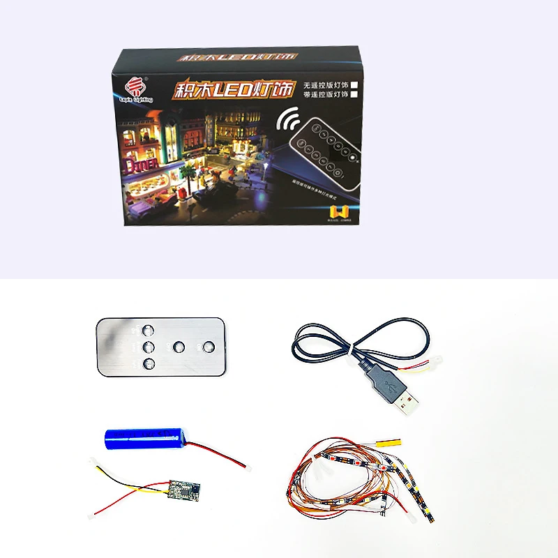 Kit d'éclairage LED RC bricolage pour voiture de sport technique LEGO 9804, lumière LED uniquement, modèle sans blocs