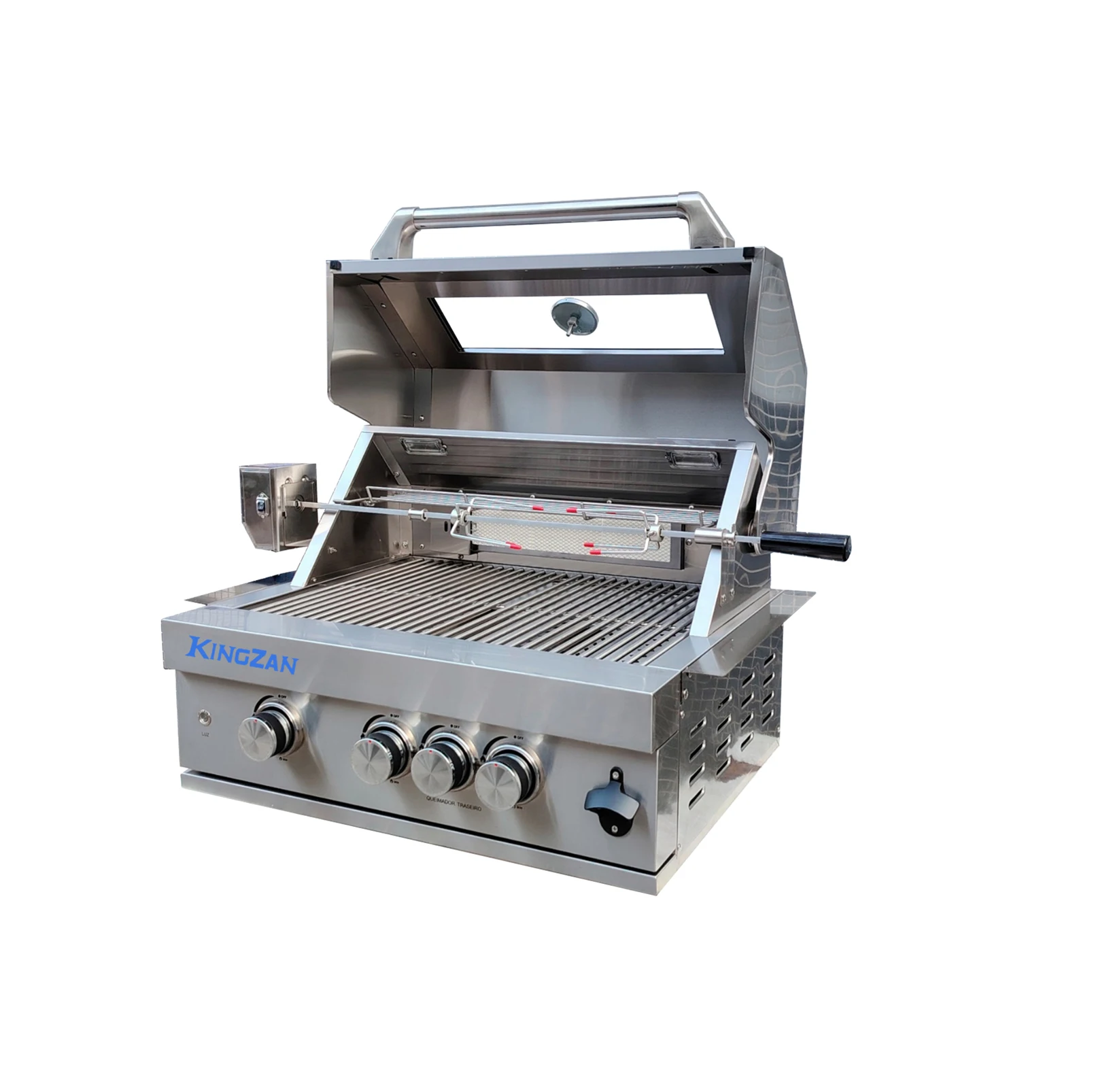 High Quality Korean Portable Outdoor Metal Barbecue Grill Small Large Propane Smokeless Electronic Trolley Camping Steak