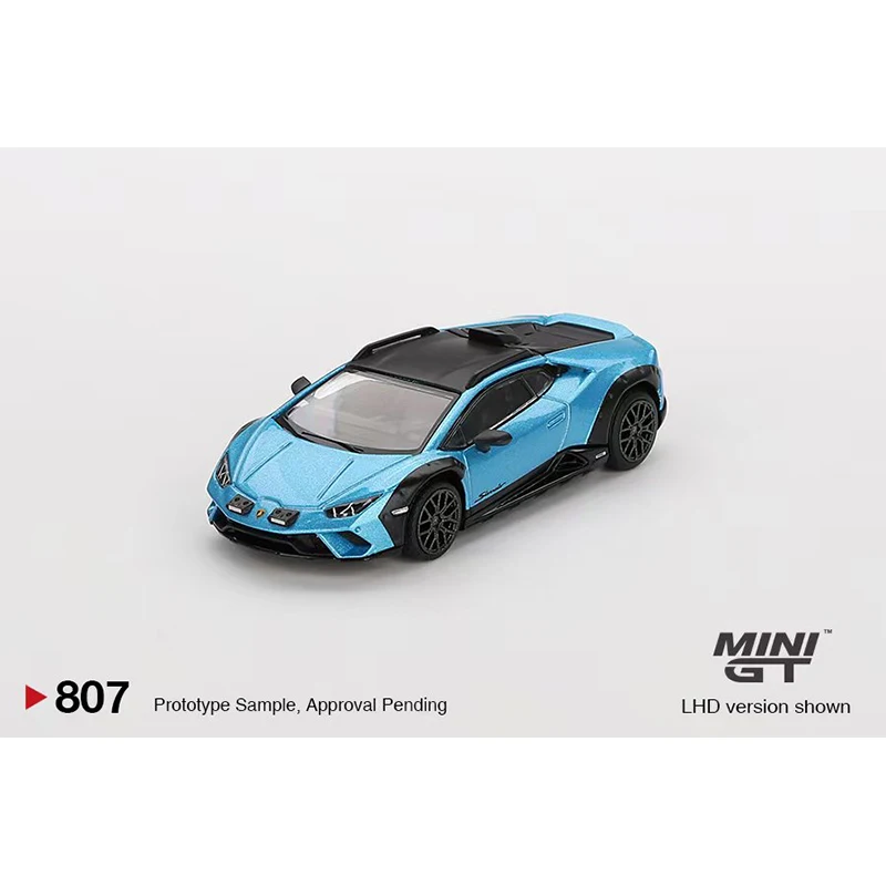 PreSale MINIGT 807 1:64 Huracan Sterrato Blu Aegir Diecast Car Model Collection Toys