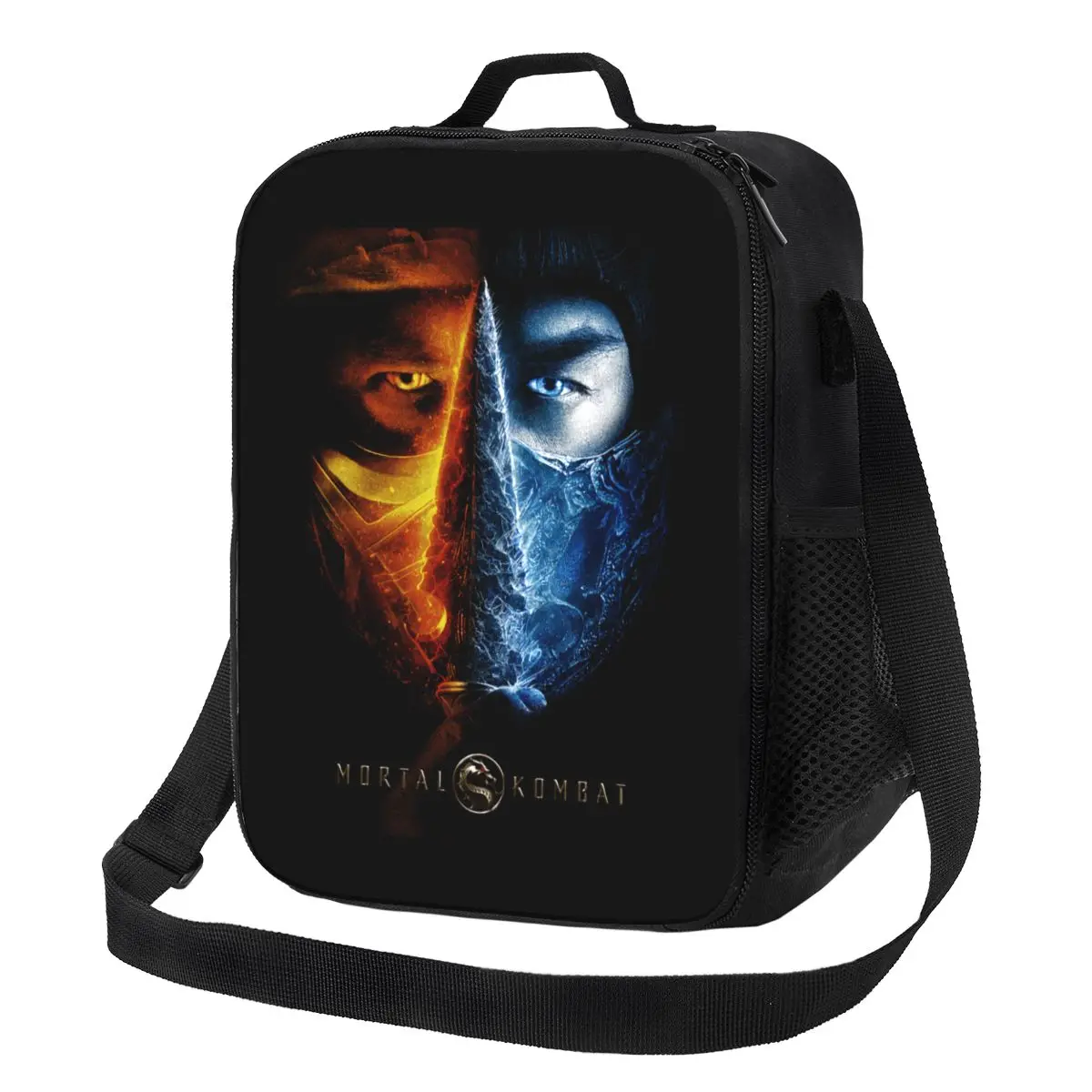 Mortal Kombat Sub Zero Scorpion Insulated Lunch Bag for Women Fighting Game Thermal Cooler Lunch Box Office Picnic Travel