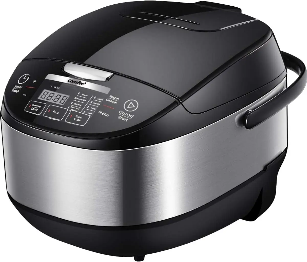 Large Rice Cooker with Fuzzy Logic Technology 11 Presets 10 Cup Uncooked/20 Cup Cooked Auto Keep Warm 24-Hr Delay Timer