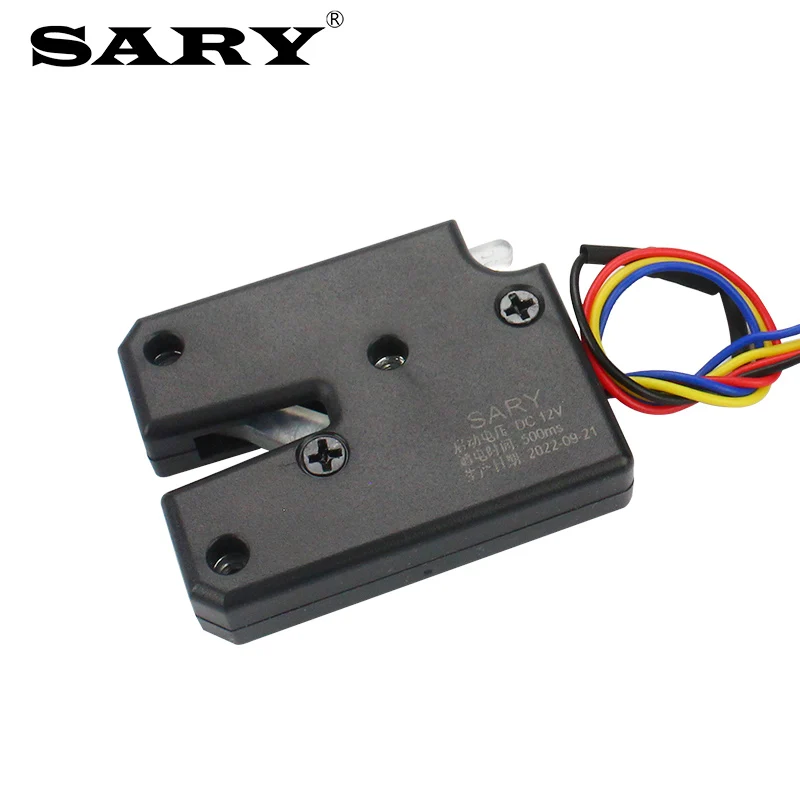 Micro Plastic Titanium Draad Lock Opbergkast Deur Elektrisch Slot DC3V 5V 12V Met Feedback Elektrisch Slot
