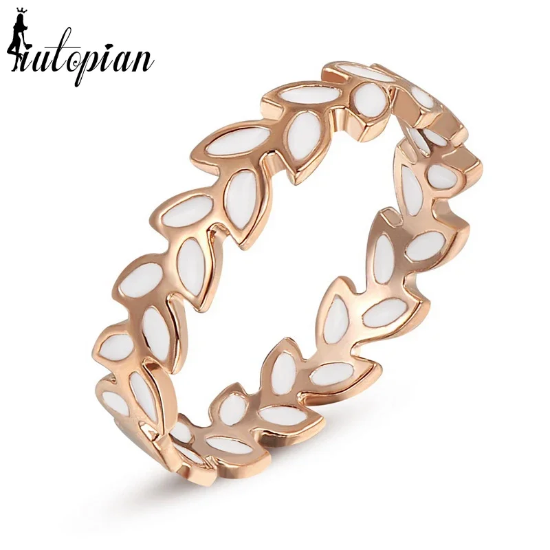 Italina Rigant Valentine's Day Gift New Arrival Rose  Color Ring Not Easy To Fade Top Quality 1#RG94486