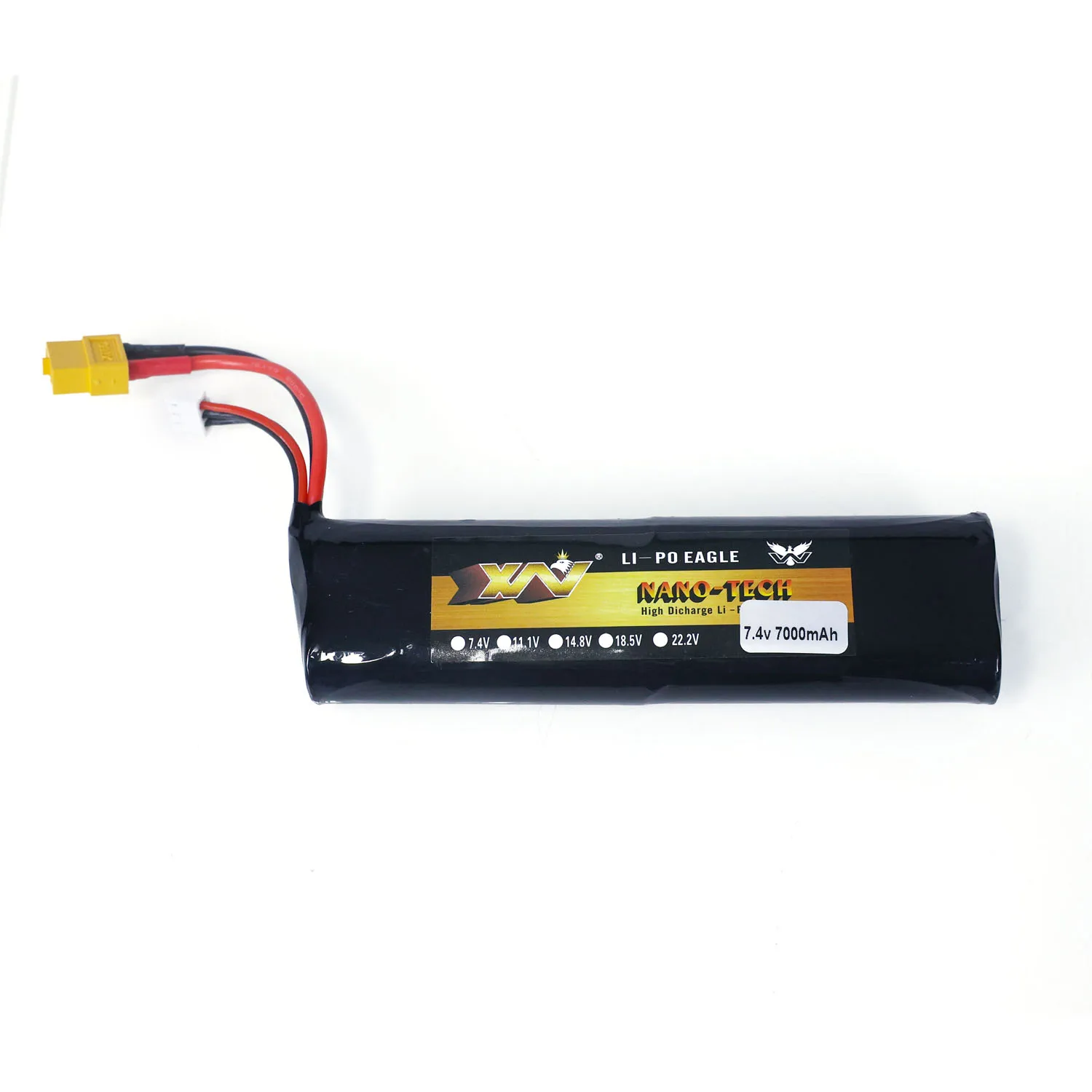 7000mAh 7.4V Li-polymer Battery for 1/16 Heng Long RC Tank Abrams German Tiger I 3818 3889 TH22460-SMT4