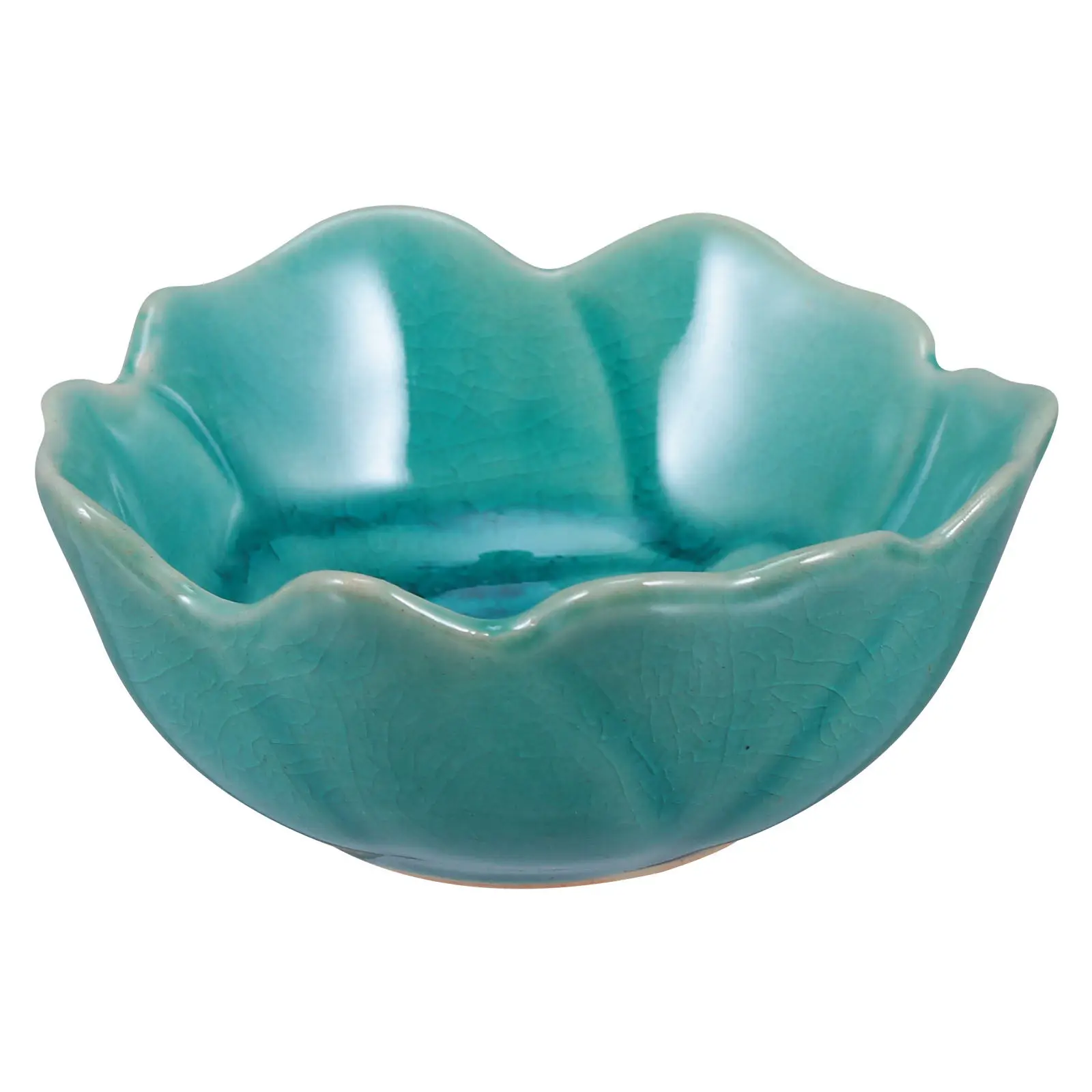 1Pcs Ceramic Incense Bowl Small Flower Shape Dish Essential Oil Holder Aromatherapy Tray Essential Oil Diffuser