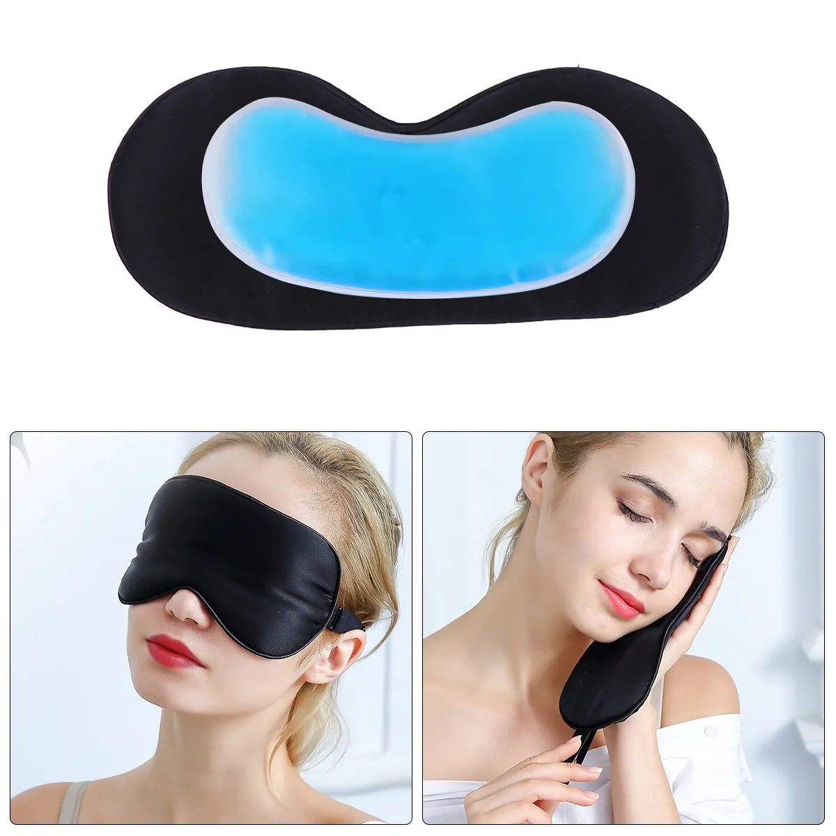 

Silk Eye Mask Black Lightweight Sleep Mask for Travel Home Night Use Soft Comfortable Sleep Eye Shade for Men Women