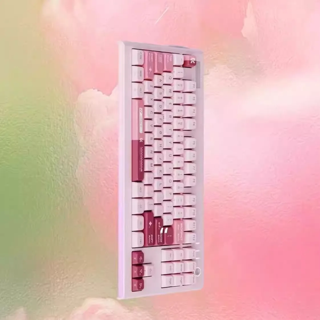 

Lio87 Sakura Mechanical Keyboard Wireless Tri-mode BT Keyboard top Customized Hot-swap RGB 5000mAh Office Gaming Keyboard Gift