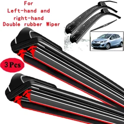 Car Wiper Front & Rear Wiper Blades Set Kit For Mazda2 Mazda 2 Demio DE 2007 - 2014 Windscreen Windshield Window 24