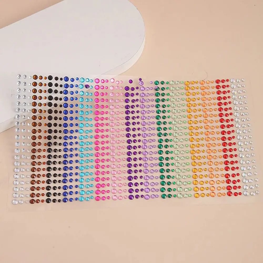 DIY Face Makeup Accessories Rainbow Color Rhinestone Eyes Patches Face Jewelry Makeup Accessories Art Accessories