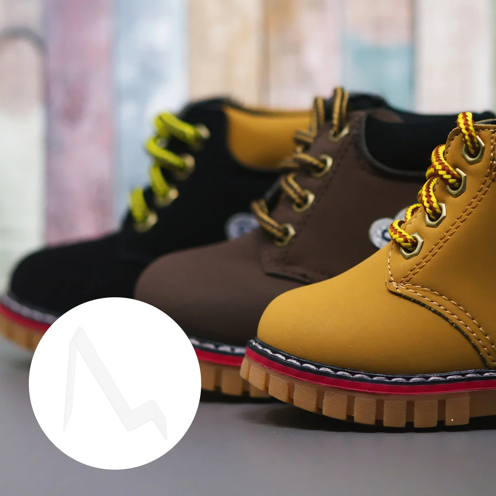 

2 Pcs Storage Rack 's Shoes Display Shelves Tall Plastic Organiser Footwear