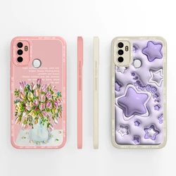 Case For OPPO A53 A53S Art Creation Soft Liquid Silicone Painted Anti Slip Shockproof Protective Back Cover For OPPO A 53 Fundas