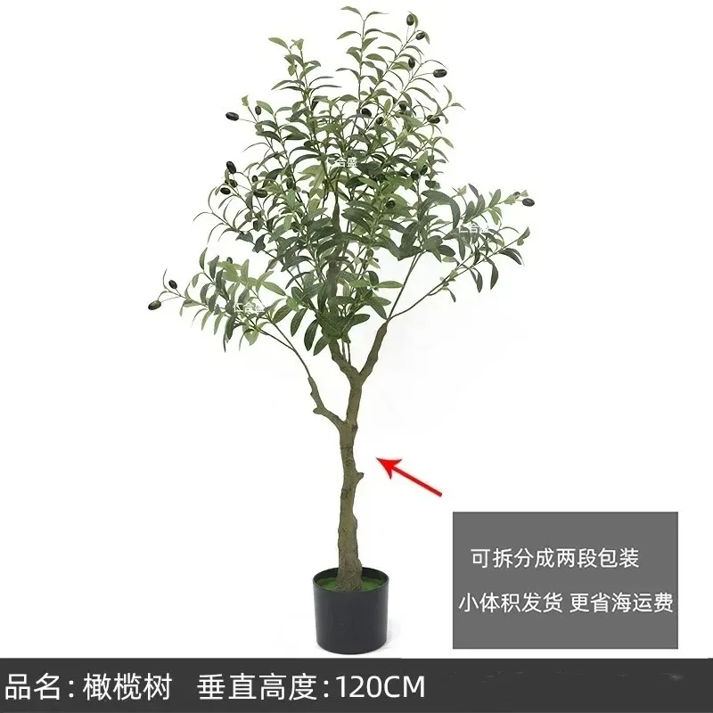 Künstlicher Olivenbaum Raumdekoration Abnehmbare Künstliche Dekorative Pflanzen mit Früchten für Heim- und Gartendekoration – Detail 2