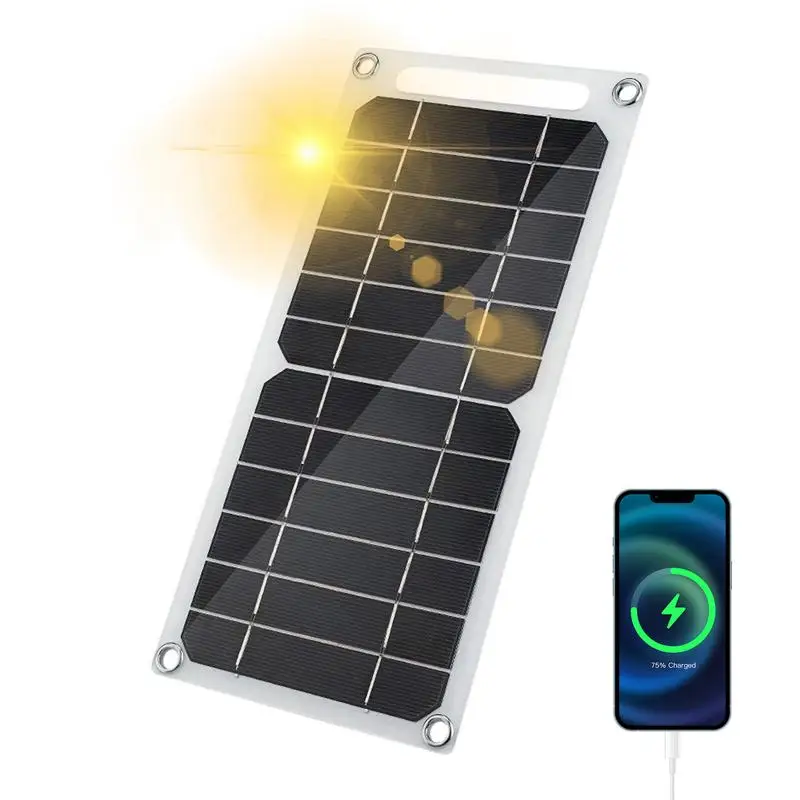 Portable Solar Panel Small Solar Panel Phone Charger For Outdoor Energy-Saving Charging Tool For Mobile Phone Charging Heating