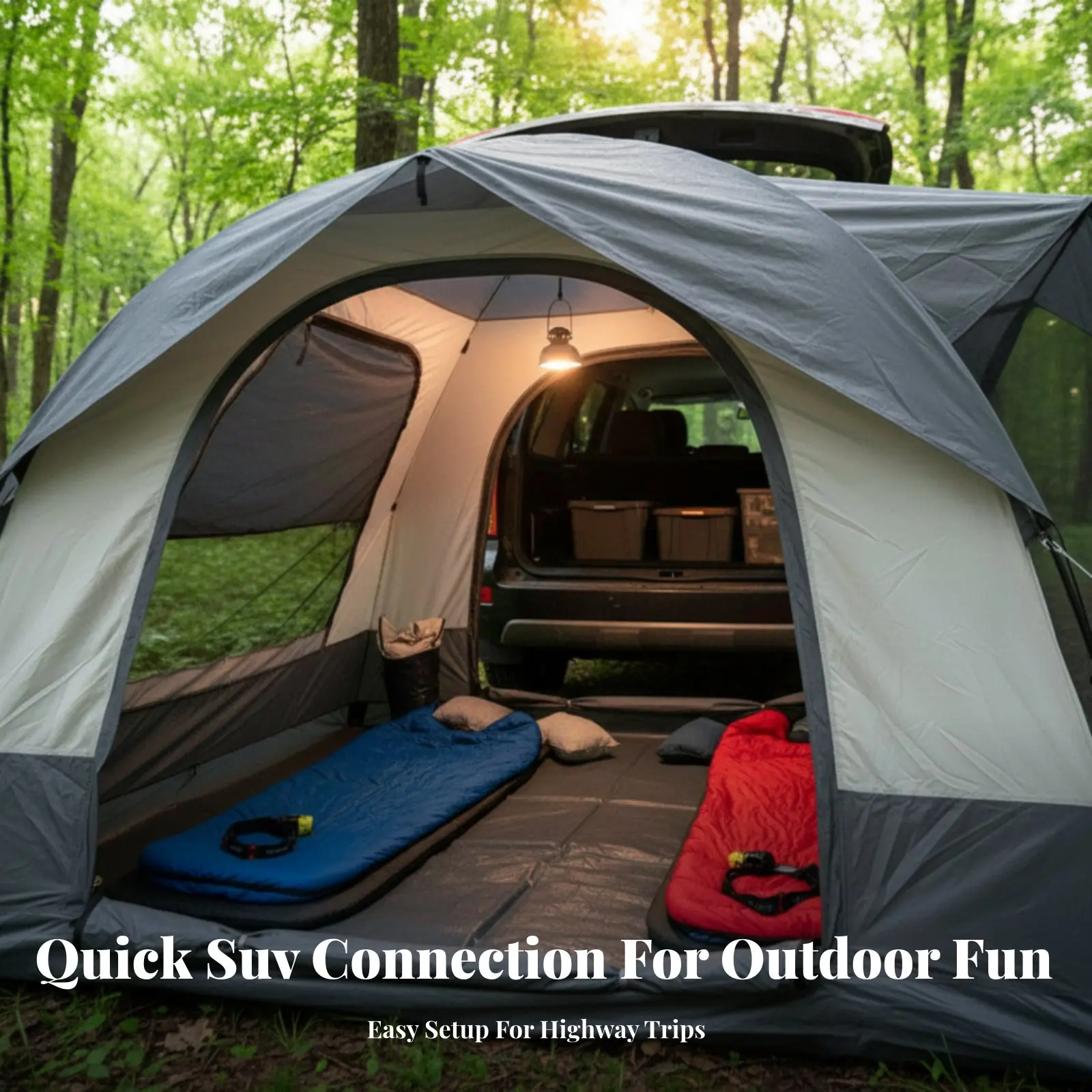 

SUV Tunnel Tent, Outdoor Car Rear Awning, Portable Side Shelter, Camping, Easy Setup