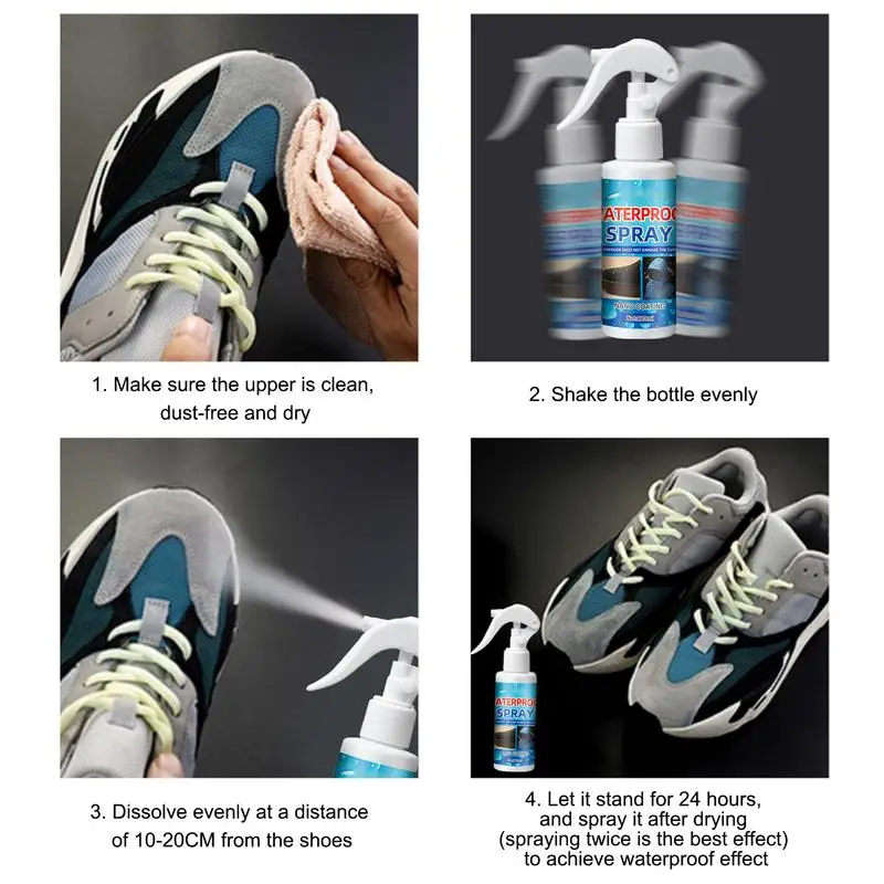 Waterproof Spray For Shoes Long Lasting Nano Waterproof Spray 120ml Rainproof Shoe Protection Tool Nano Protection For Snow