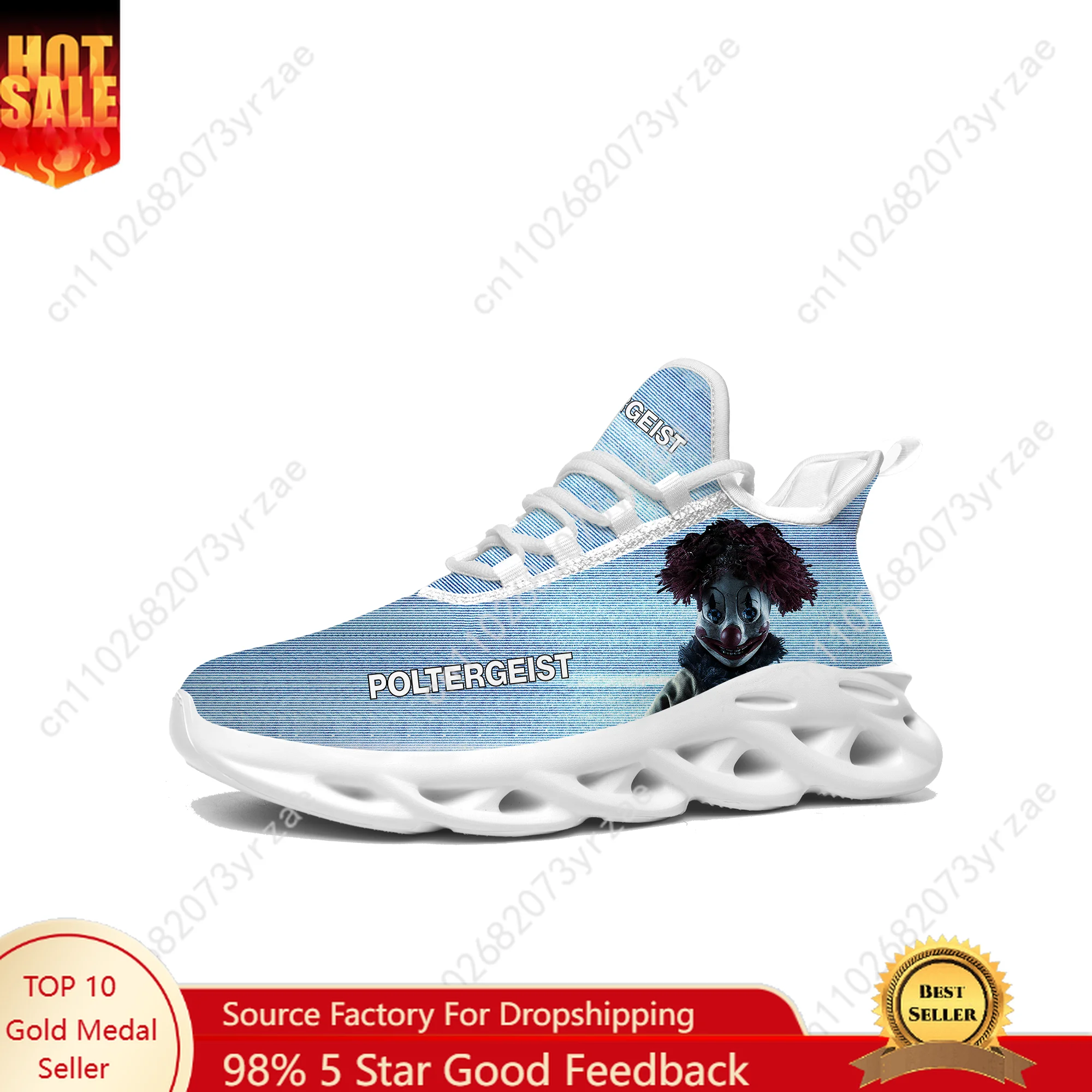 

Poltergeist Flat Sneaker Shoes Mens Womens Sports Shoe High Quality Personalized Fashion Comfortable Sneakers Customize Footwe