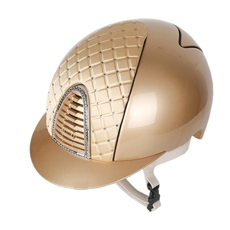 Helmet, equestrian helmet, pineapple with diamonds, riding helmet, harness