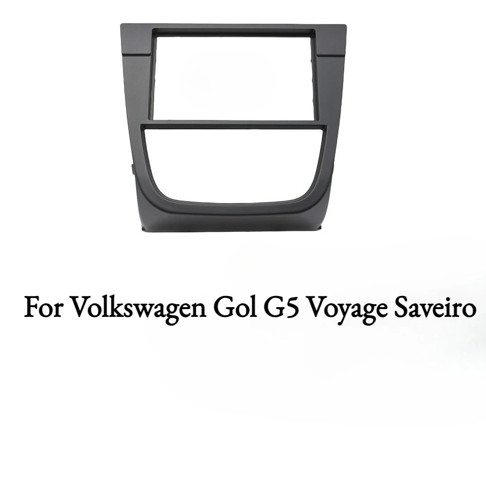 

2DIN Car Stereo Frame Dashboard Panel Fascia for Volkswagen Gol G5 Voyage Saveiro, Wear Proof Replacement