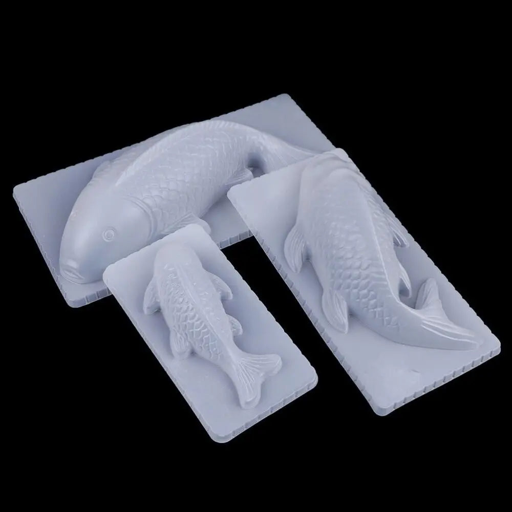 Pudding Molds Baking Tool 3D Koi Fish Shape Pudding Molds Sugarcraft Mold Silicone Mold Cake Chocolate Jelly Mould Rice Mold