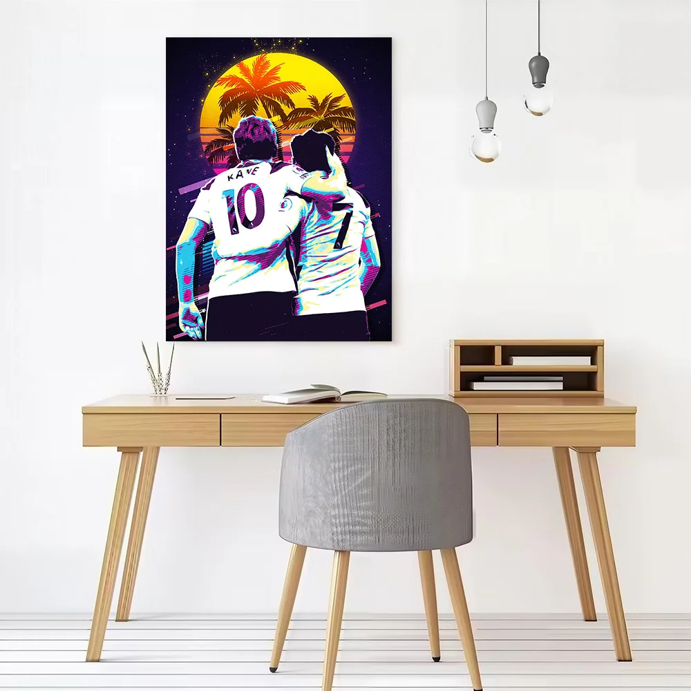Son Heung Min Football Canvas Poster Customizable Printed Canvas Painting Wall Art for Fans Walls Decoration Living Room Home
