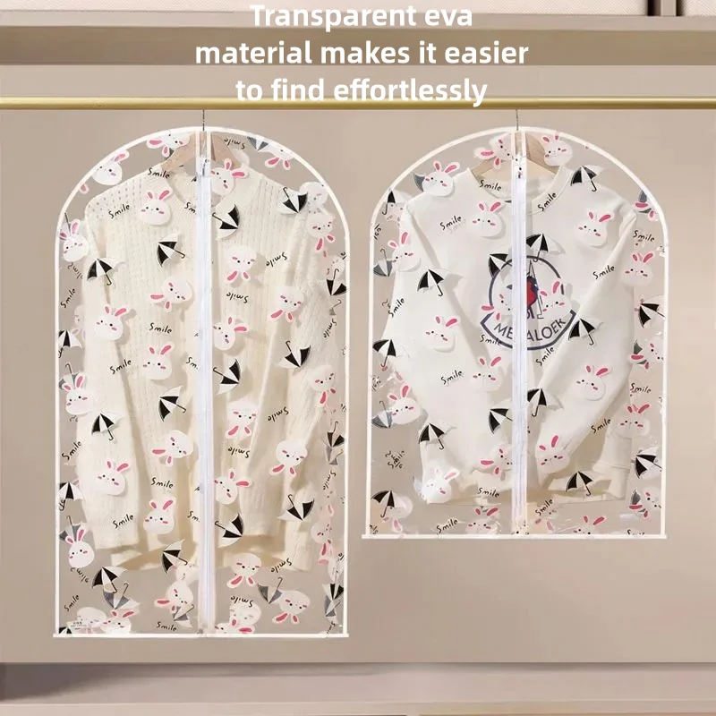 3/5/10PCS Dustproof Cloth Cover Bags Clothes Hanging Garment Dress Suit Coat Dust Cover Home Storage Bag Pouch Case Organizer