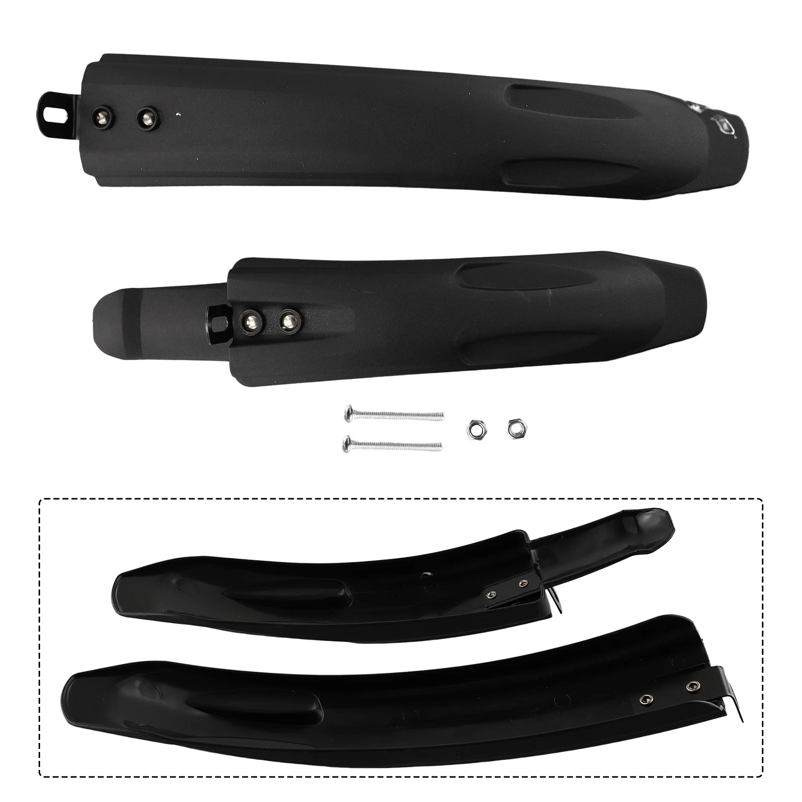 

Bicycle & Scooter Maintenance Mudguard Pair Providing Essential Protection (Fits Wheels of Size Range 14 18 Inch)