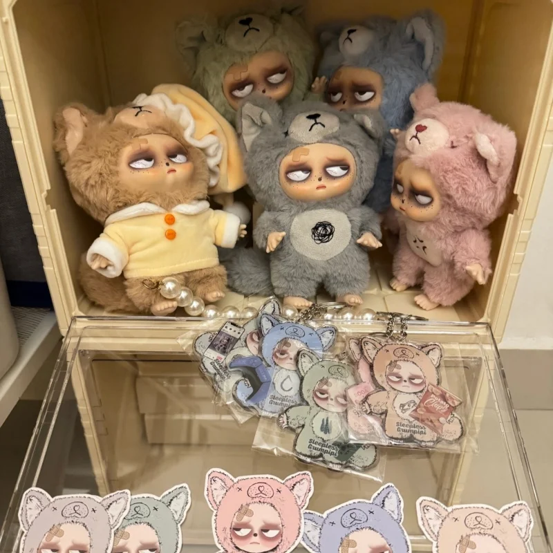 

Натуральная слепая коробка без рукавов Grumpipi Kawaii, сумка, подвеска, украшение для рабочего стола, милая кукла, подарок для девочки, брелок, модель, гаражный комплект