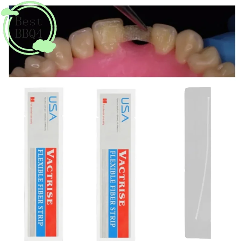(1BBQ4)1Pcs Material Flexible Fiber Strip Glass Splint Loose Tooth Fixation Strips Light Cure Bonding Orthodontic Retainers