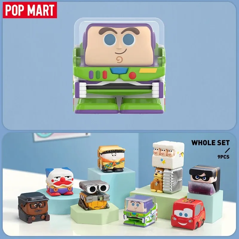 POP MART Disney/Pixar POP CUBE - 1 Series Anime Action Figure Guess Bag Ornament Figurines Home Decor Desktop Dolls Model Girls