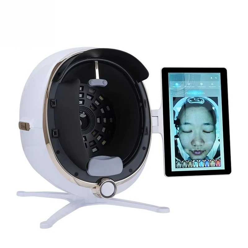 เครื่องวิเคราะห์ผิวหน้าดิจิทัล 8 สเปกตรัม รุ่นใหม่ ปี 2025 รองรับปลั๊กไฟแบบ IT JP ZA US