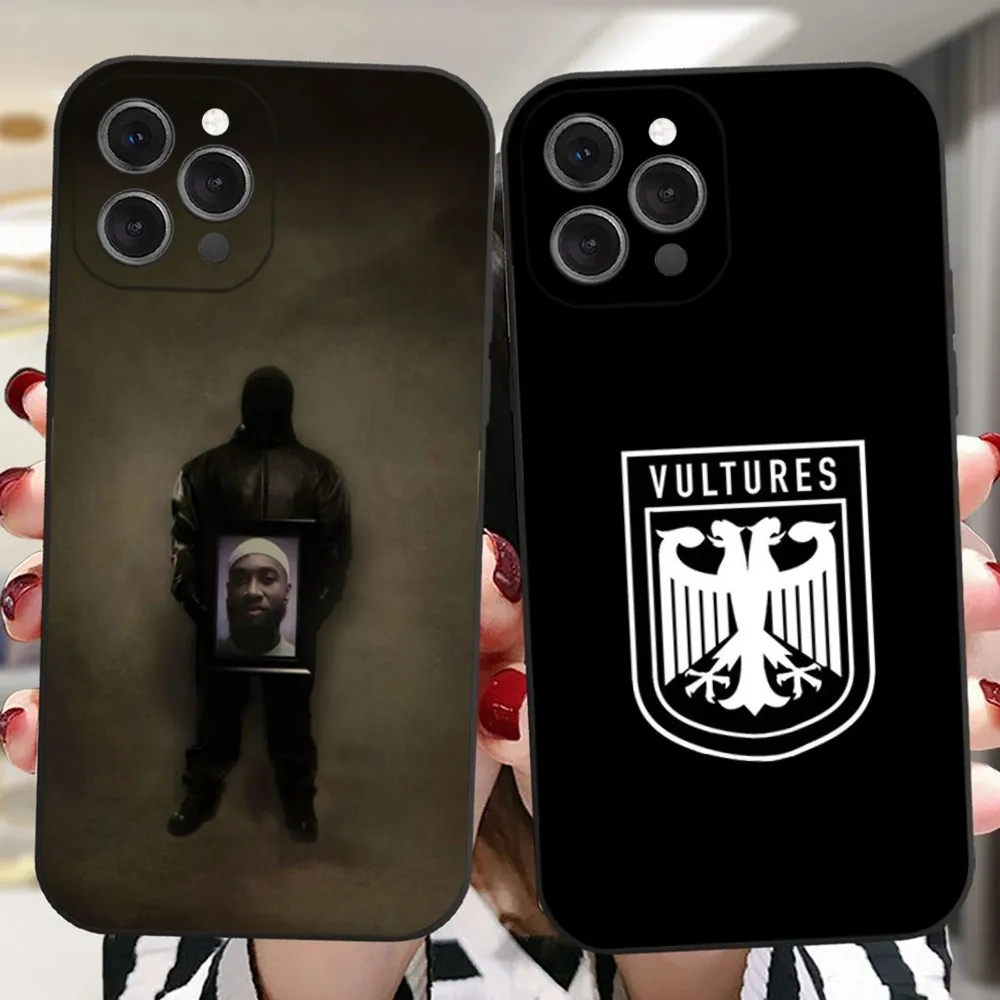 

K-Kanye West Vultures 2 Rap Phone Case For iPhone 16,15,14,13,12,11 Plus,Pro,Max,XR,XS,X,7,8 Plus,SE,Mini Silicone Soft