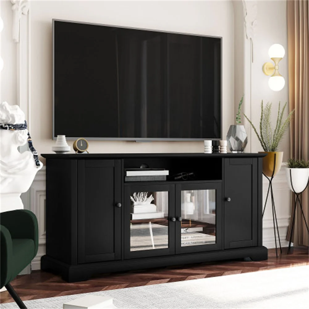 1pc TV Stand With Storage Cabinet And Open Shelf Television Stands For 55 60 65 Inches TV, Television Stands Table TV Stands For