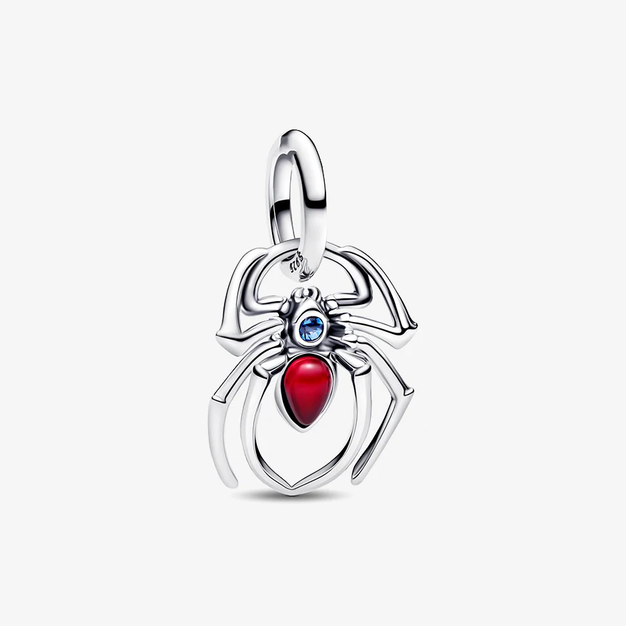 2026 New 925 Silver Texture Cat Claw Bee Elephant Chameleon Bead Man Eating Flower Lantern Pendant DIY Exquisite Charm Jewelry image 3