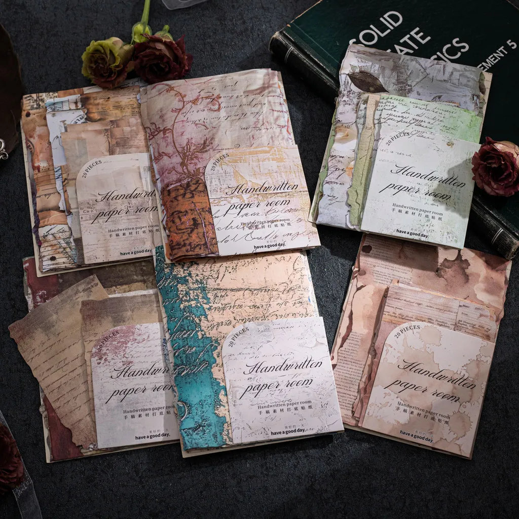 

20 листов бумага для скрапбукинга, бумага васи, материал, декоративная фоновая бумага, ручная работа, материал для скрапбукинга «сделай сам», крафт-бумага