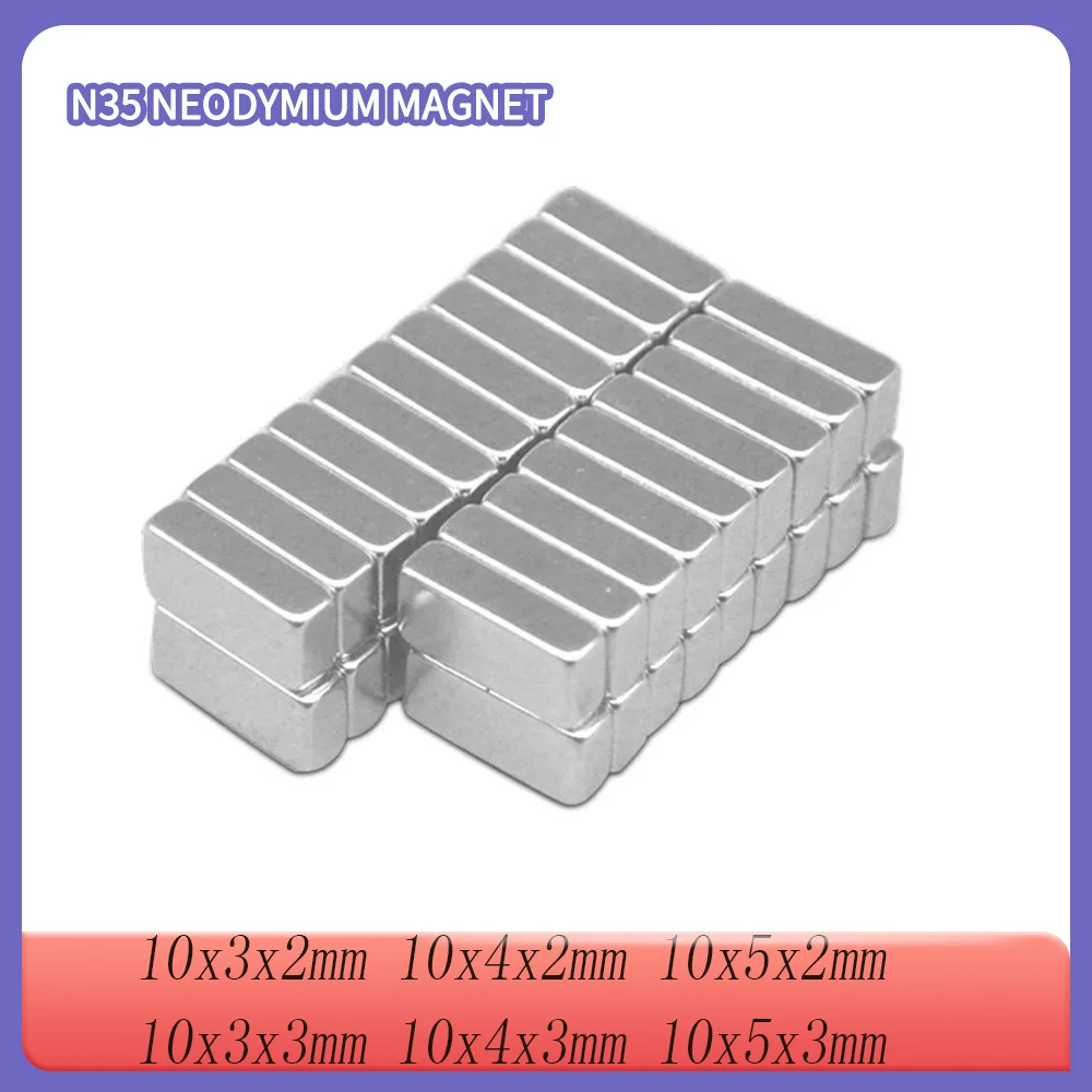 10x5x2 mm Small Block Powerful Magnets 10*5*3 Super Neodymium Magnet 10x3x2 Stong NdFeB Permanent Magnetic 10*4*2 10*4*3 10*3*3