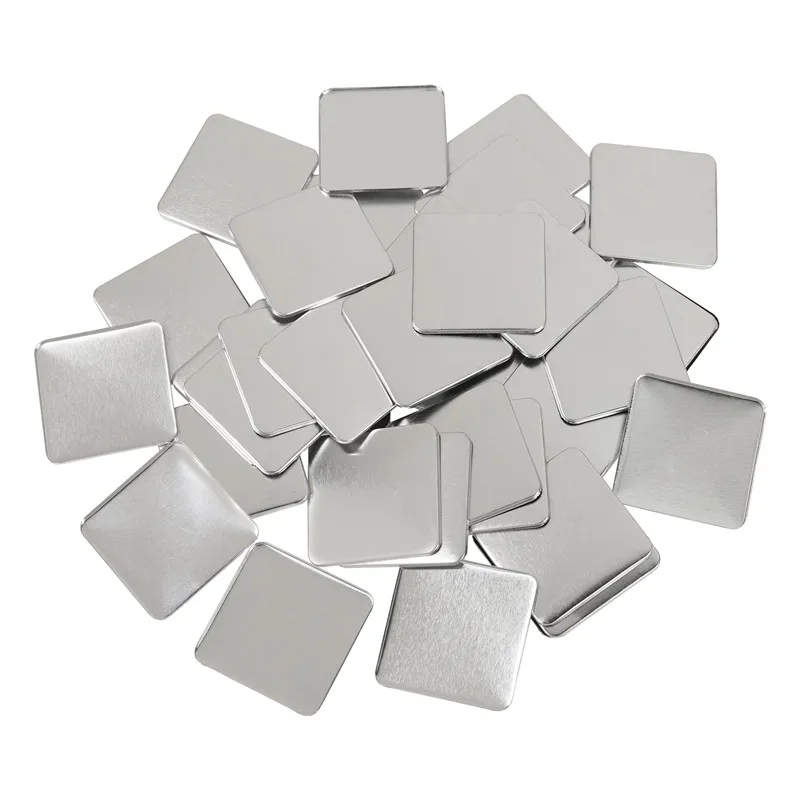 100PCS 50x50mm Square Badge Button Making Parts DIY Making Badge Pins Consumables for 50mm Square Button Maker Supplies