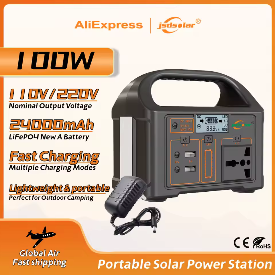 jsdsolar 100W Portable Power Sta