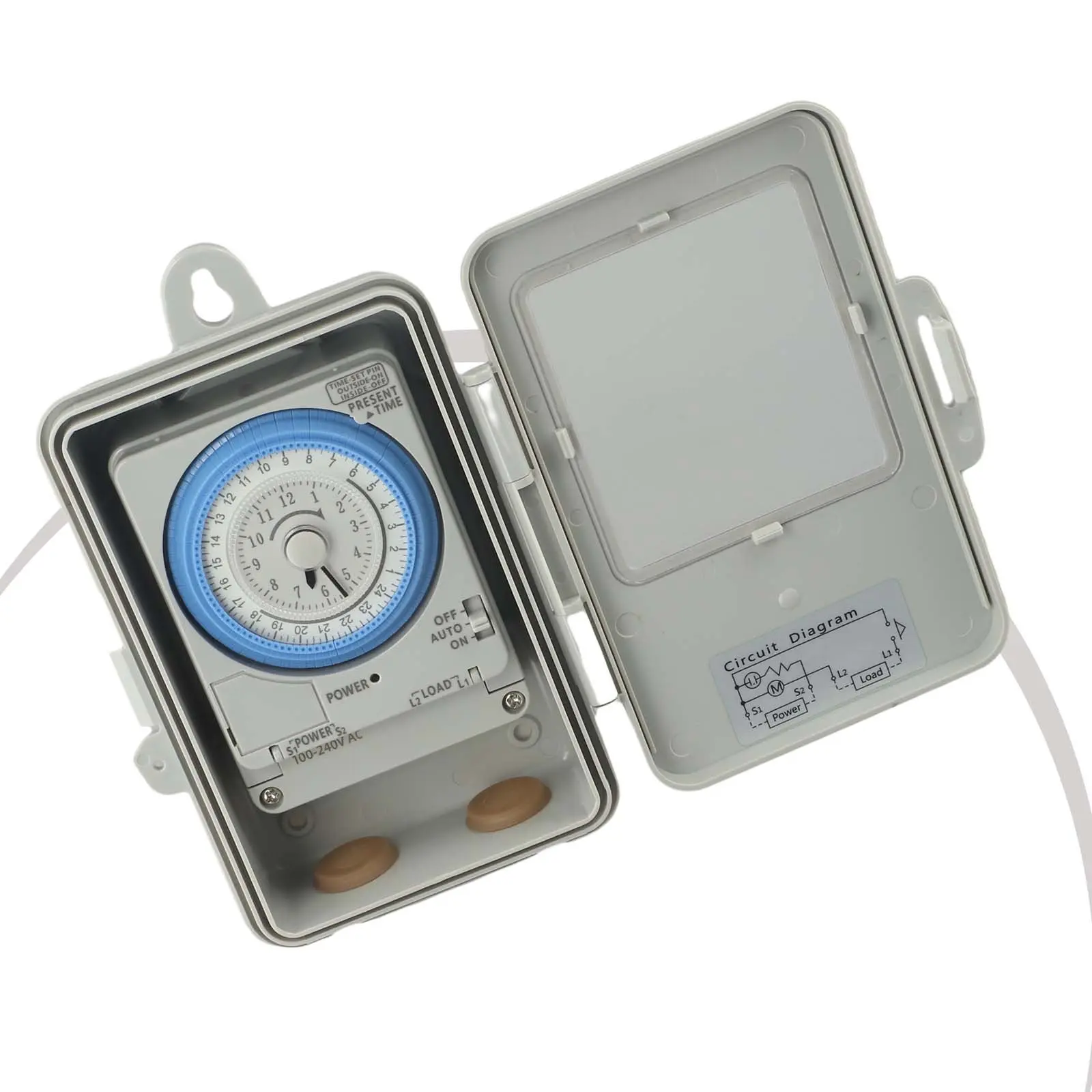 Waterproof 24 Hour Timer Switch Reliable Performance and Wide Application Range Control your Devices with Ease