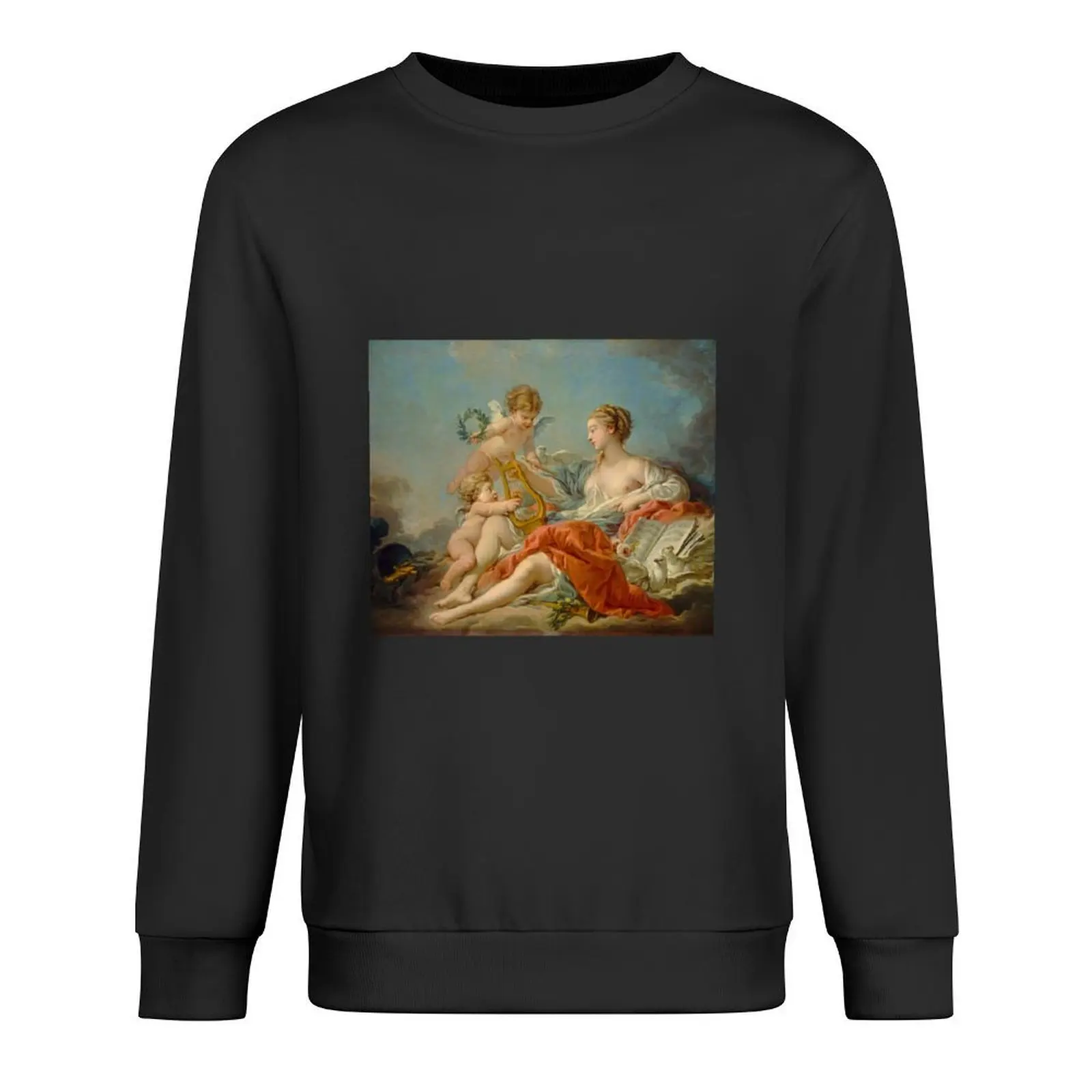 

Francois Boucher allegory of music Pullover men wear autumn new products anime clothes new hoodies and sweatshirts