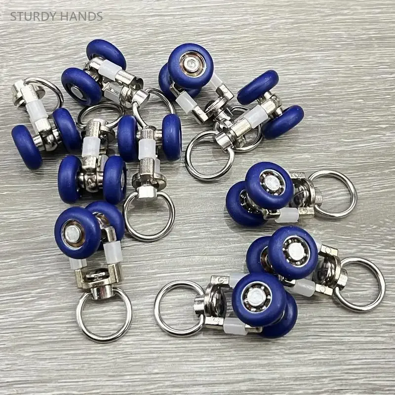 20PCS stainless steel curtain track pulley curtain track alloy bearing roller window decoration hardware accessories