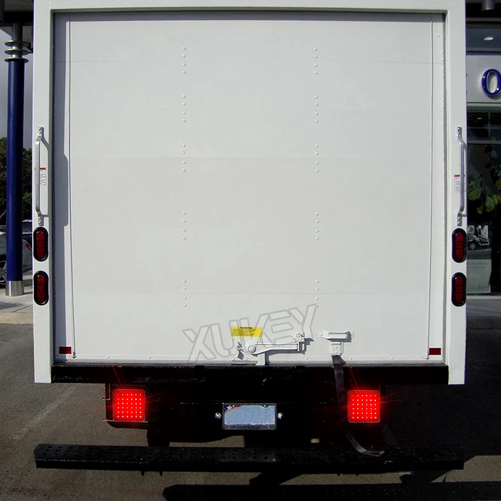 24V Waterproof Universal Driving Tail Fog Signal Lamp 36 LED Rear Bumper Running safety Accessories Truck Trailer Caravan RV BUS